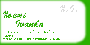 noemi ivanka business card